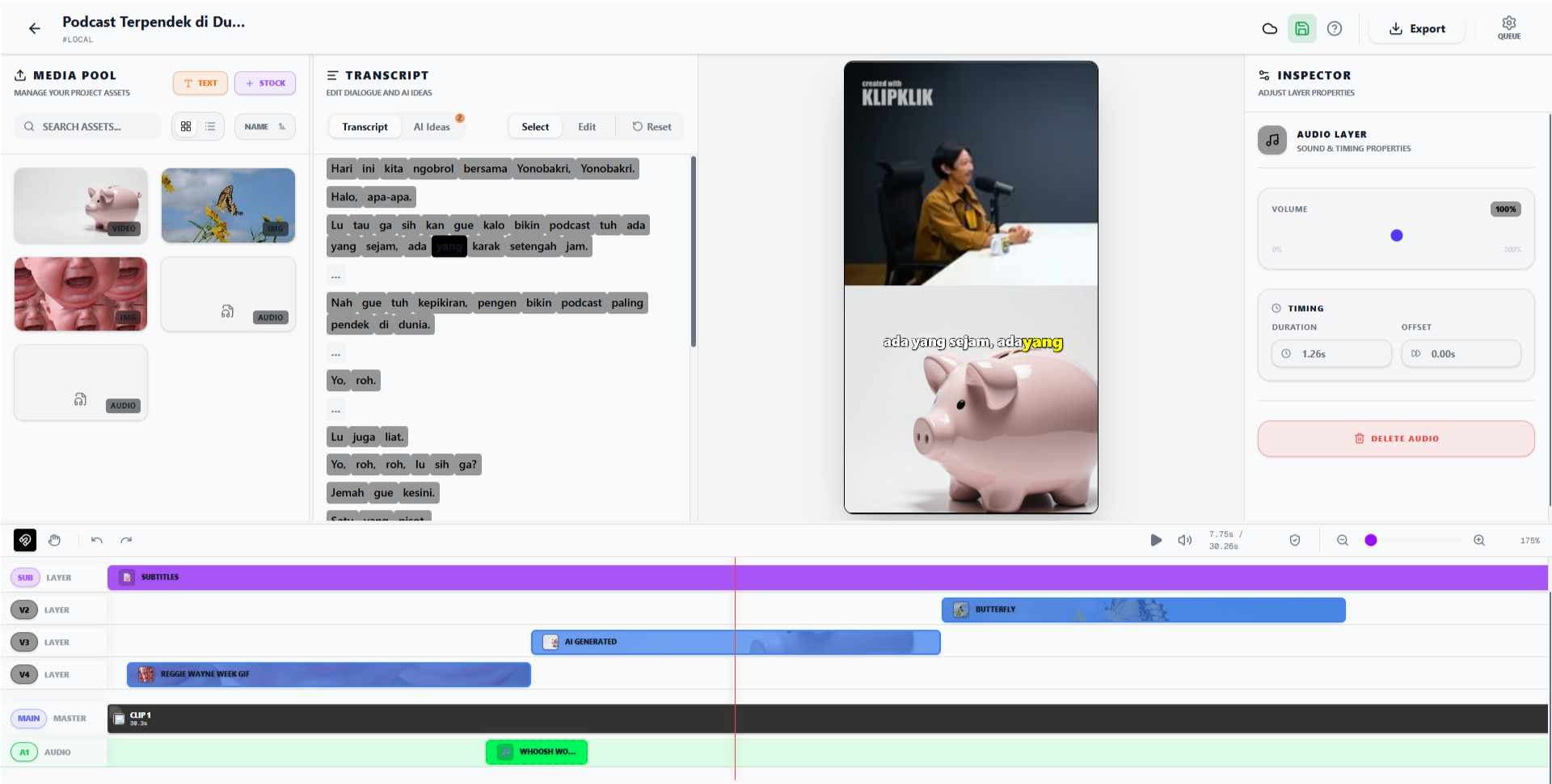 Klipklik Studio Mode